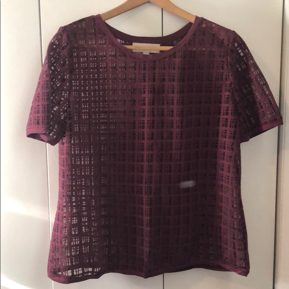 Loft Maroon Top